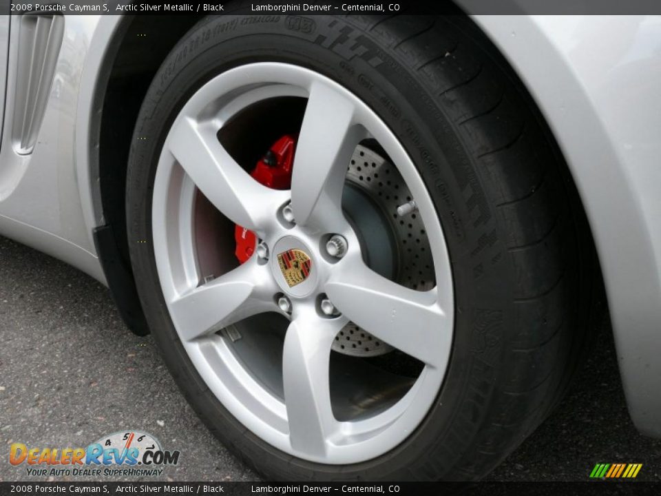 2008 Porsche Cayman S Arctic Silver Metallic / Black Photo #28