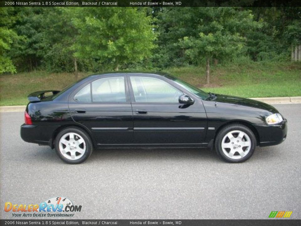 2006 Nissan Sentra 1.8 S Special Edition Blackout / Charcoal Photo #2