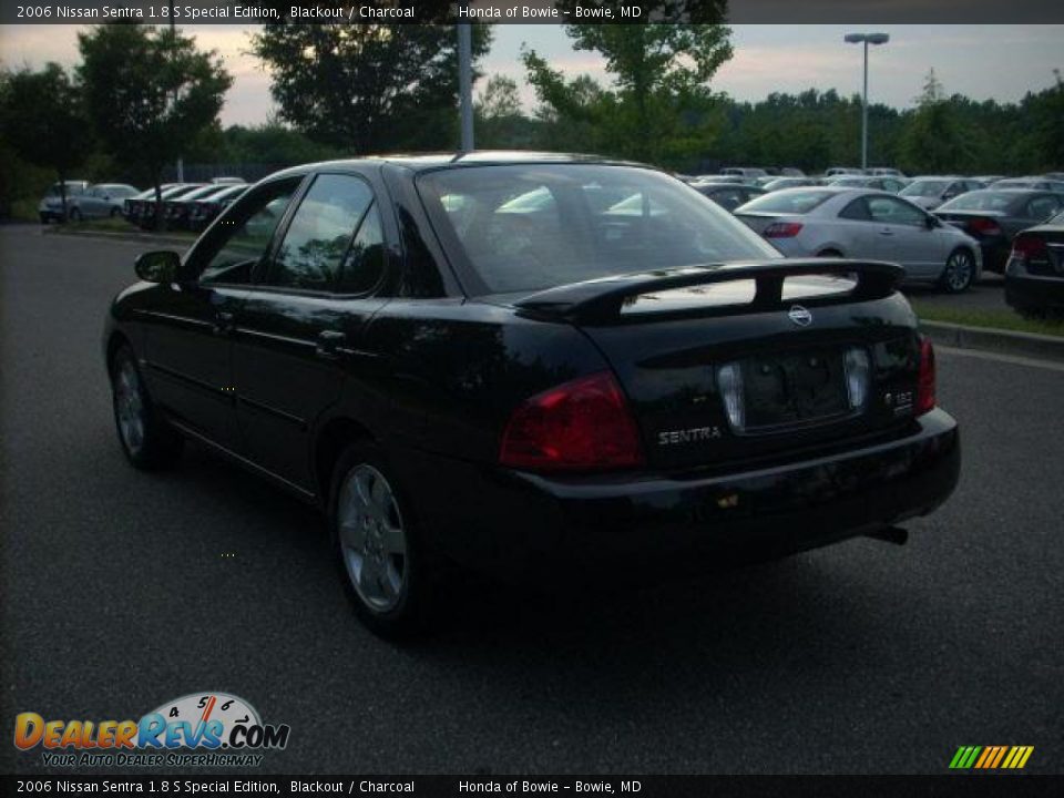 2006 Nissan Sentra 1.8 S Special Edition Blackout / Charcoal Photo #5
