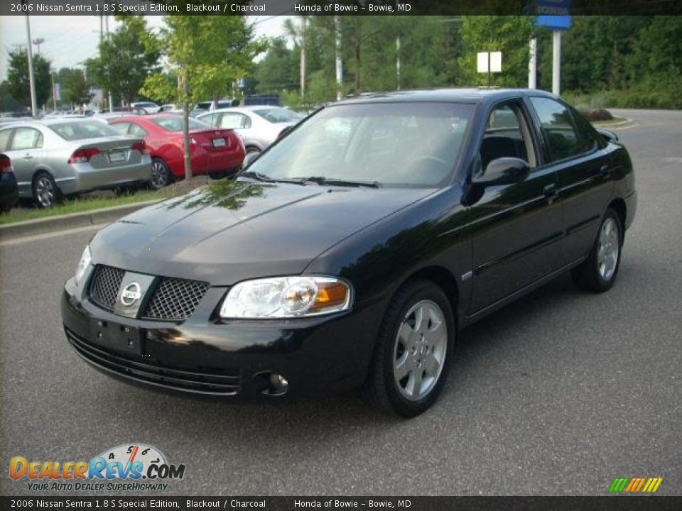2006 Nissan Sentra 1.8 S Special Edition Blackout / Charcoal Photo #7