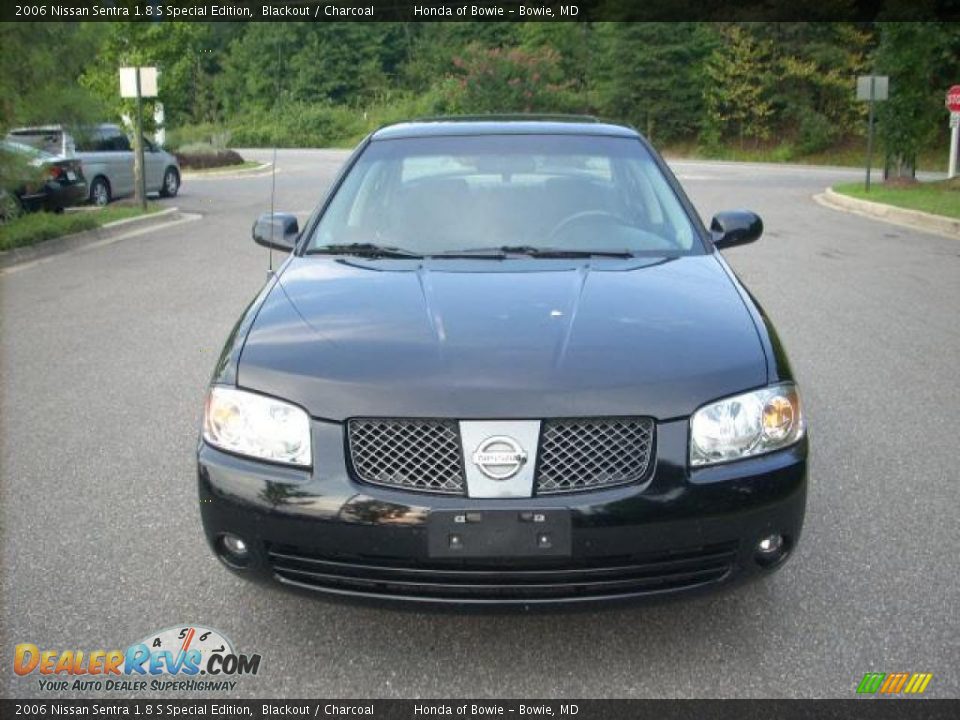 2006 Nissan Sentra 1.8 S Special Edition Blackout / Charcoal Photo #8