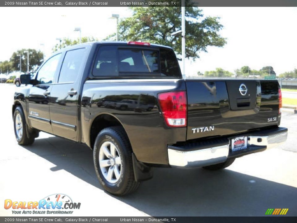 2009 Nissan Titan SE Crew Cab Galaxy Black / Charcoal Photo #6