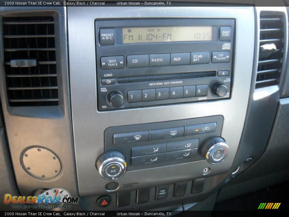 2009 Nissan Titan SE Crew Cab Galaxy Black / Charcoal Photo #10