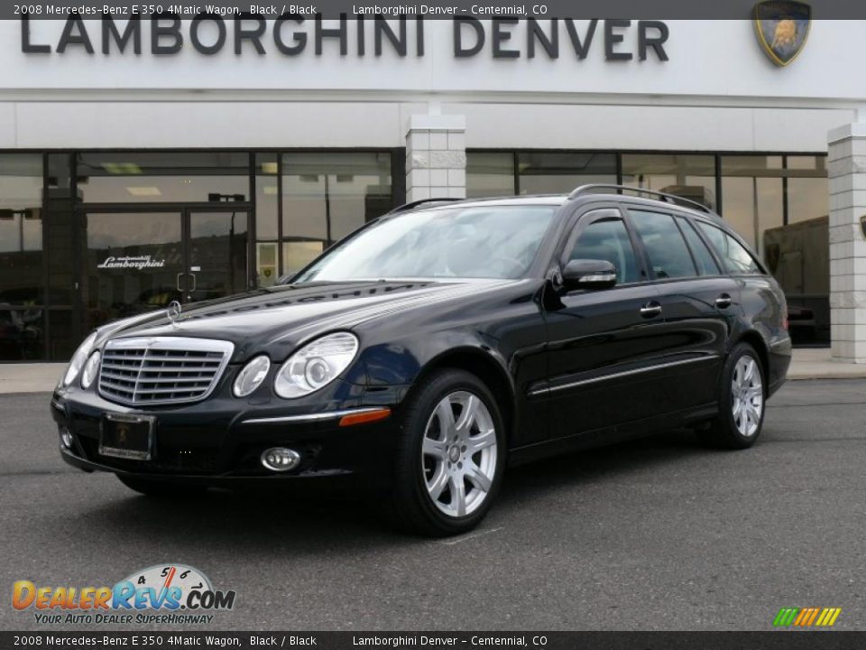 2008 Mercedes-Benz E 350 4Matic Wagon Black / Black Photo #1