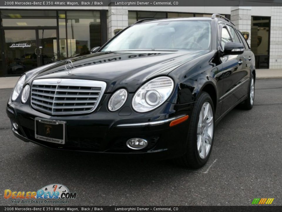 2008 Mercedes-Benz E 350 4Matic Wagon Black / Black Photo #2