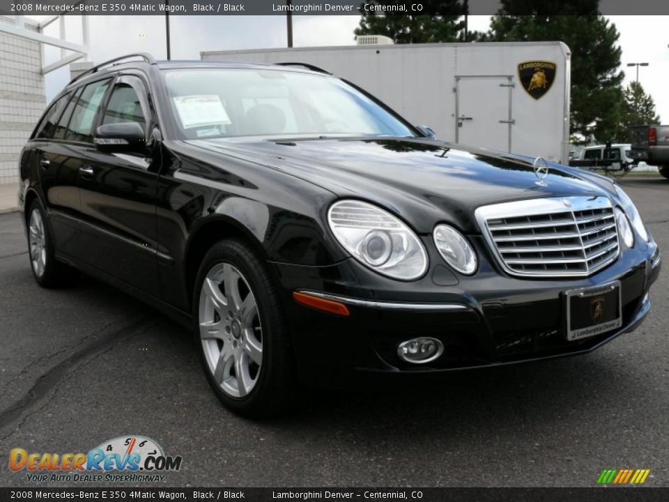 2008 Mercedes-Benz E 350 4Matic Wagon Black / Black Photo #4