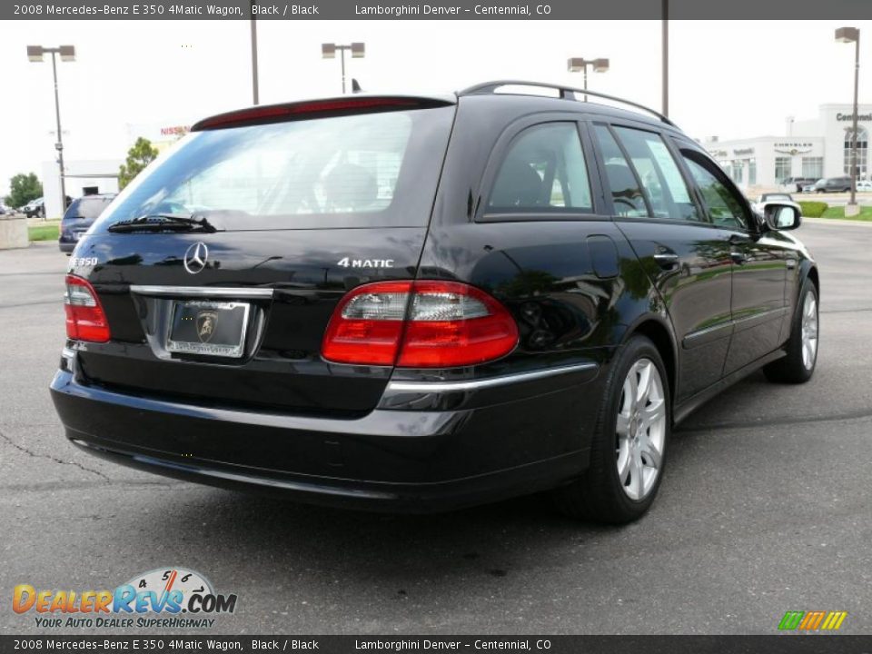 2008 Mercedes-Benz E 350 4Matic Wagon Black / Black Photo #6