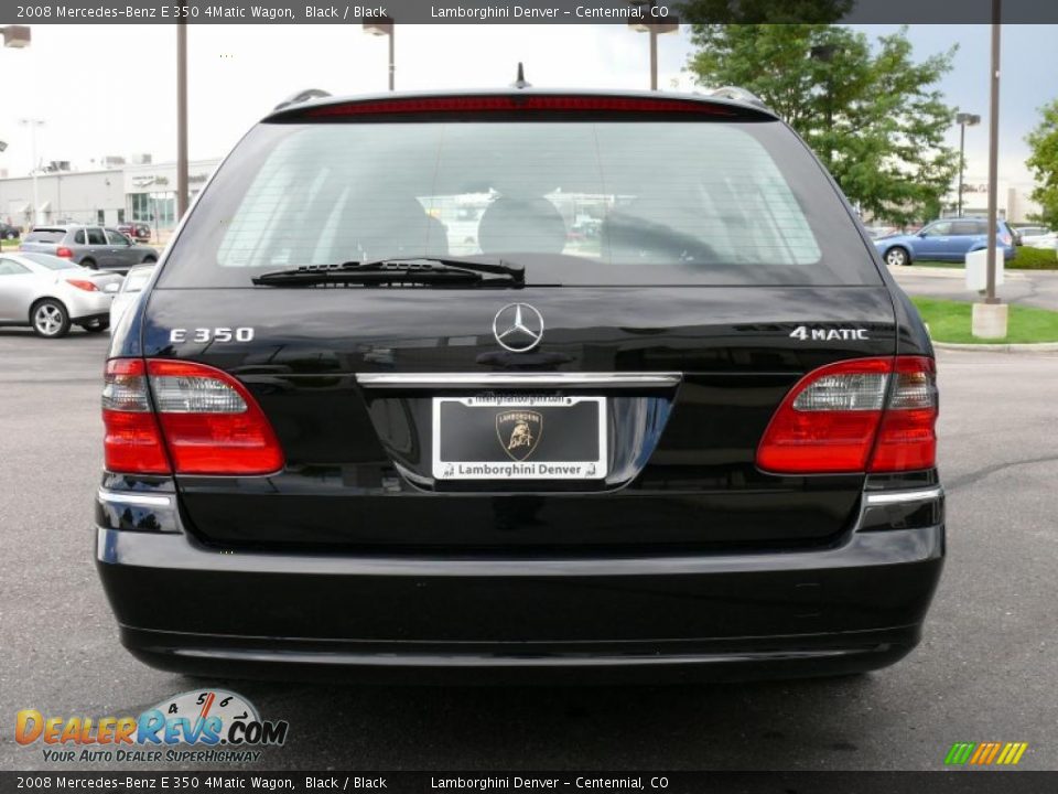 2008 Mercedes-Benz E 350 4Matic Wagon Black / Black Photo #7