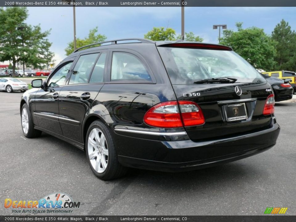 2008 Mercedes-Benz E 350 4Matic Wagon Black / Black Photo #8