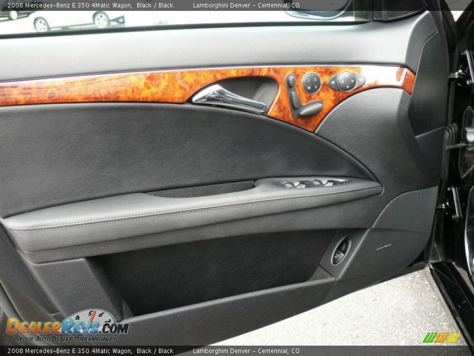 2008 Mercedes-Benz E 350 4Matic Wagon Black / Black Photo #10