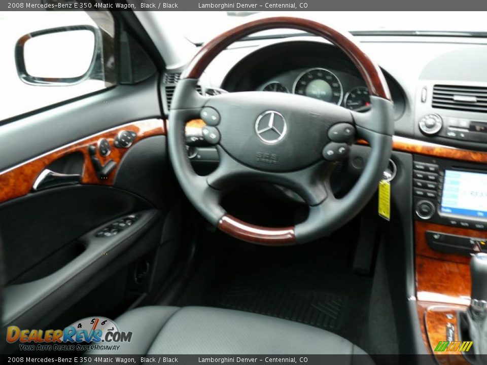 2008 Mercedes-Benz E 350 4Matic Wagon Black / Black Photo #11