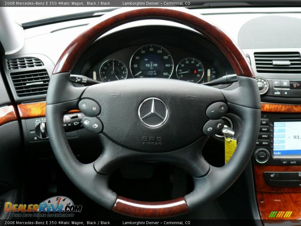 2008 Mercedes-Benz E 350 4Matic Wagon Black / Black Photo #12