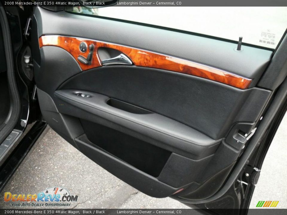 2008 Mercedes-Benz E 350 4Matic Wagon Black / Black Photo #18