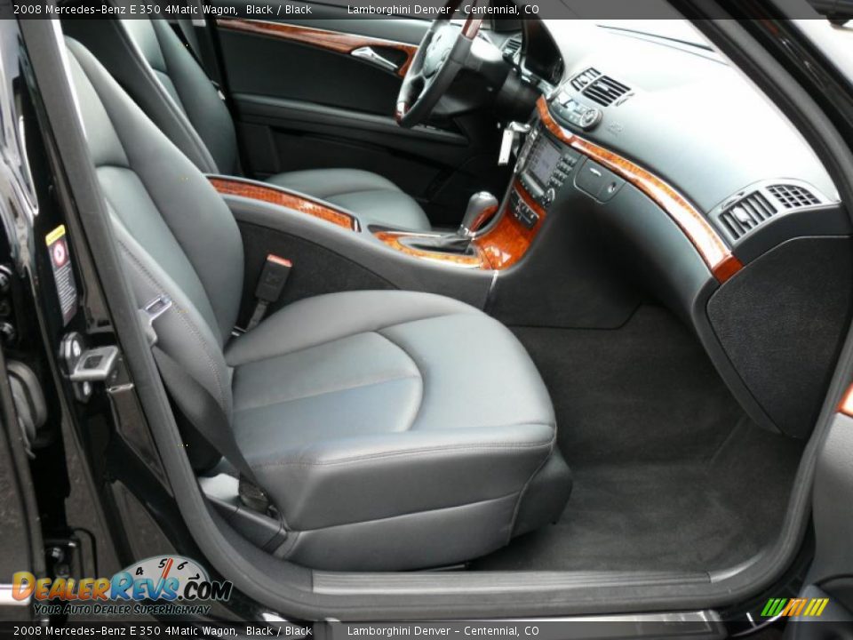 2008 Mercedes-Benz E 350 4Matic Wagon Black / Black Photo #19