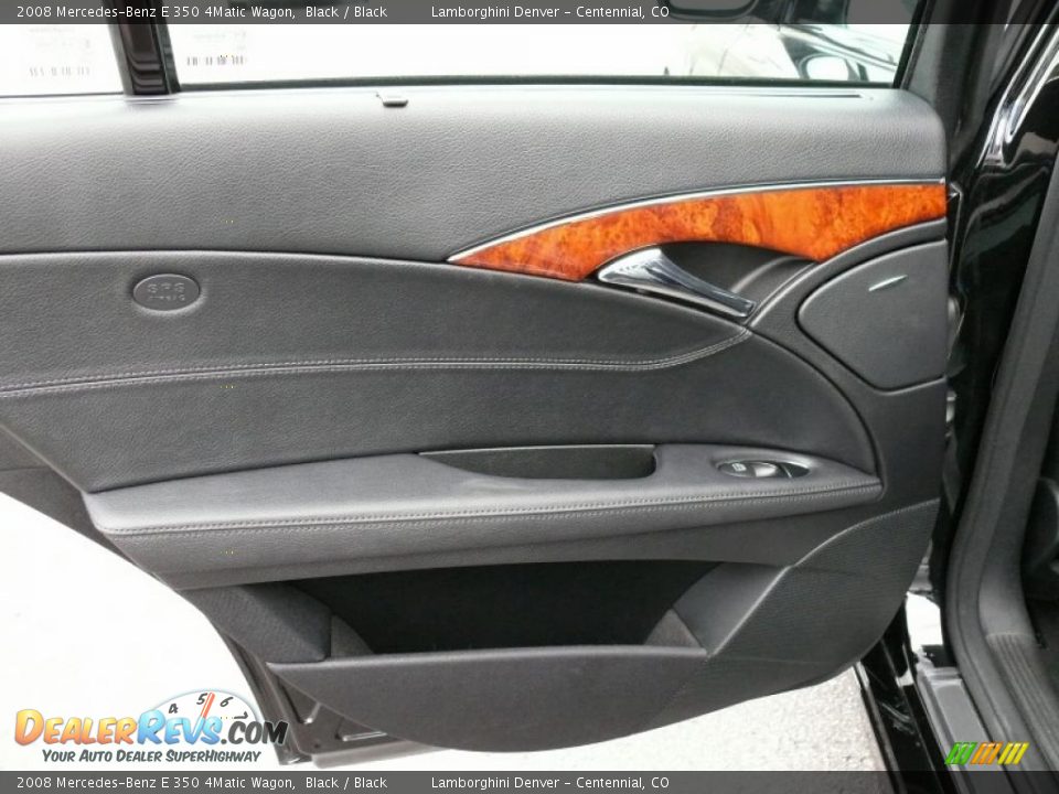 2008 Mercedes-Benz E 350 4Matic Wagon Black / Black Photo #25