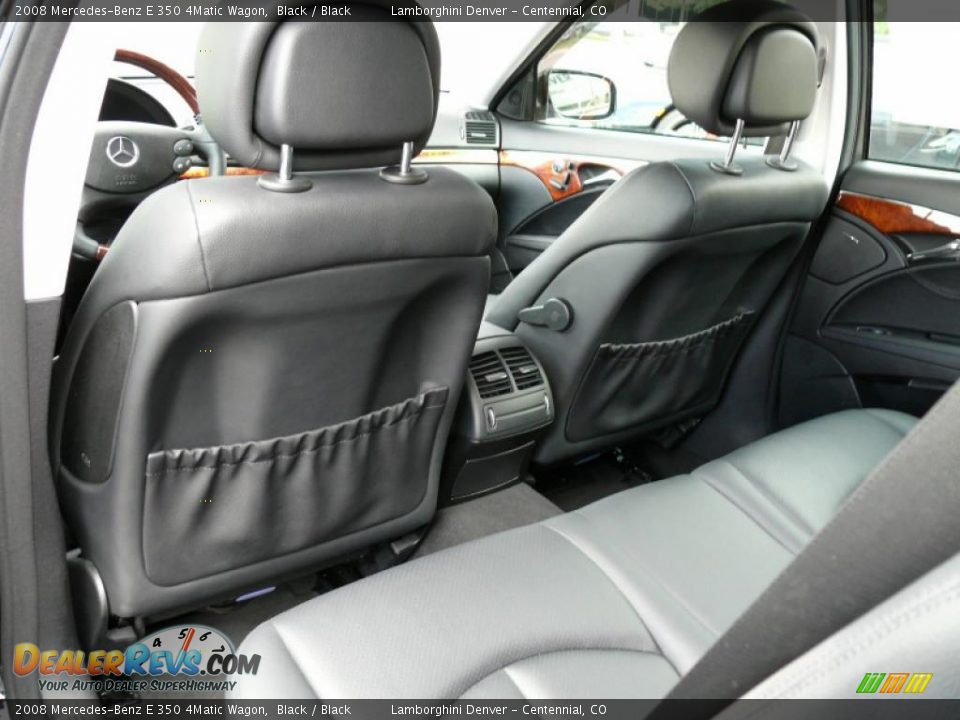 2008 Mercedes-Benz E 350 4Matic Wagon Black / Black Photo #26