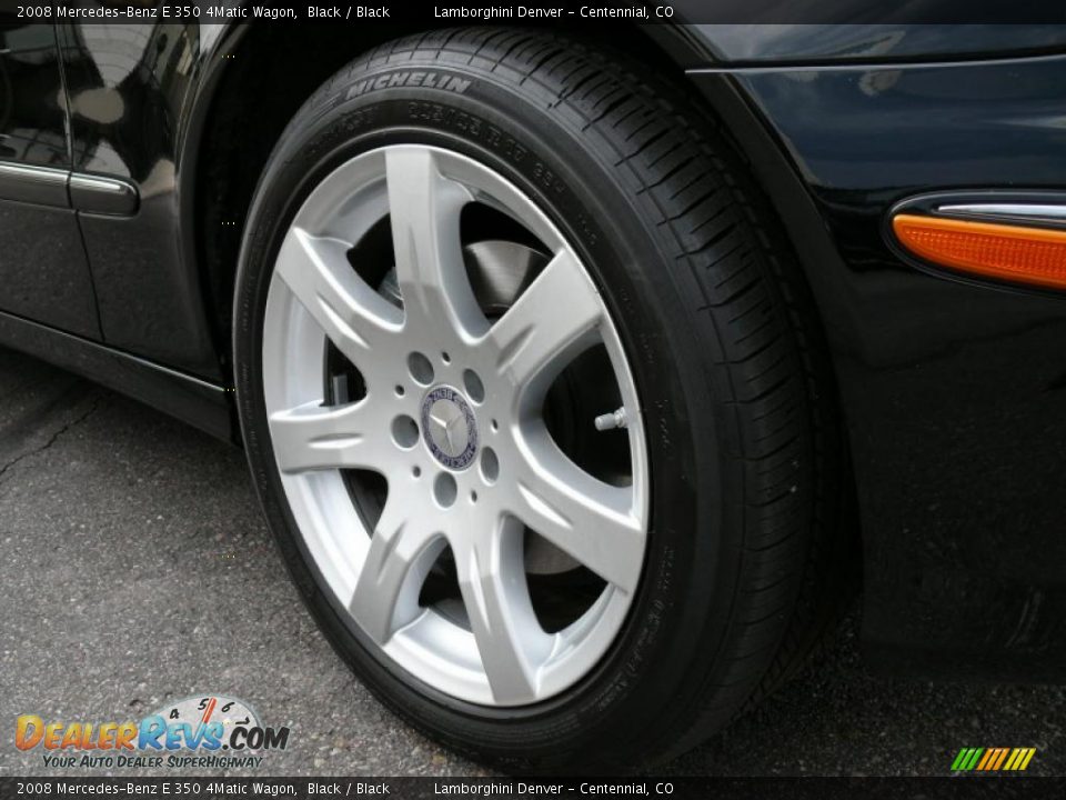 2008 Mercedes-Benz E 350 4Matic Wagon Black / Black Photo #33