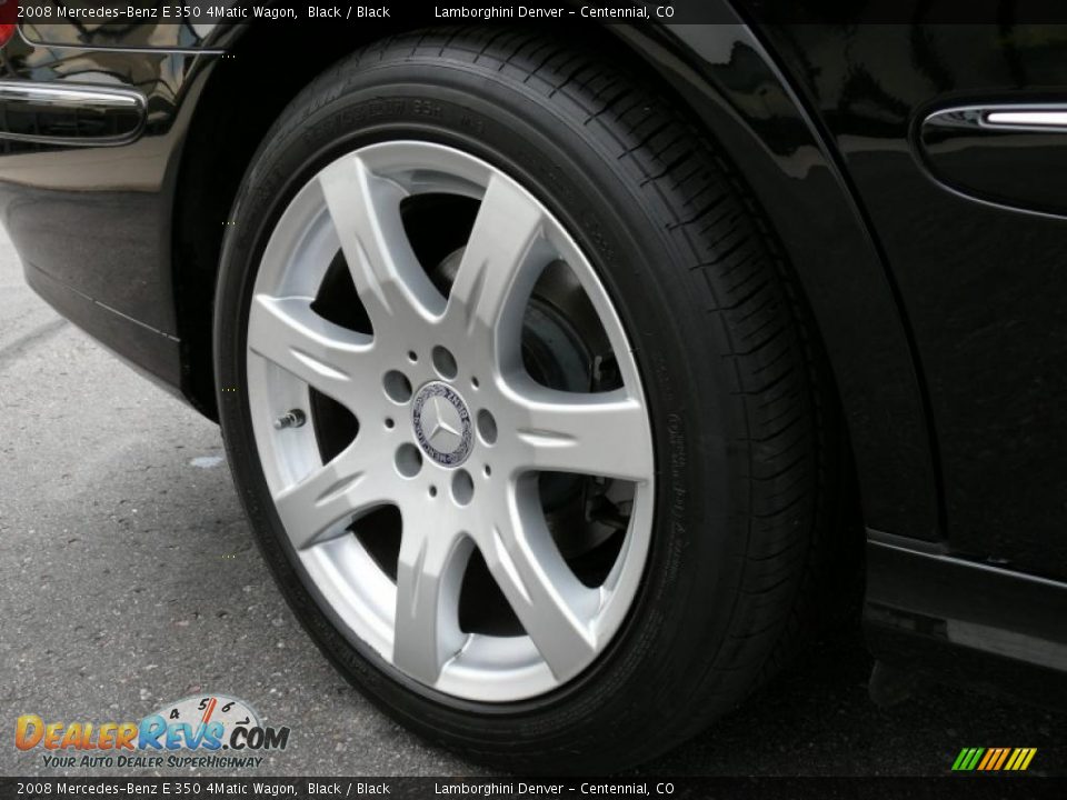 2008 Mercedes-Benz E 350 4Matic Wagon Black / Black Photo #34
