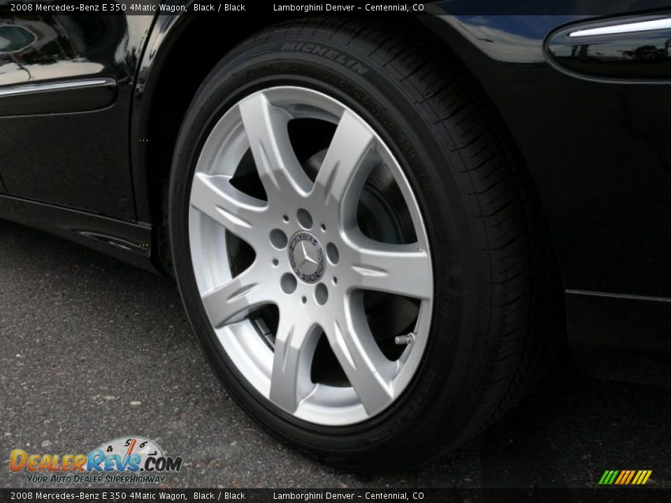 2008 Mercedes-Benz E 350 4Matic Wagon Black / Black Photo #35