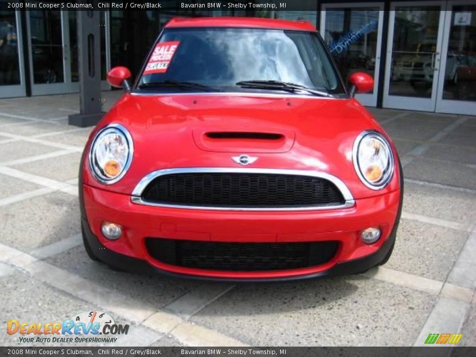 2008 Mini Cooper S Clubman Chili Red / Grey/Black Photo #3
