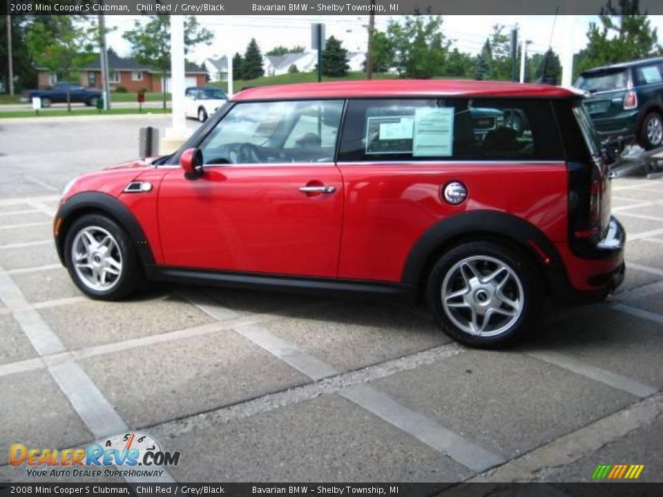 2008 Mini Cooper S Clubman Chili Red / Grey/Black Photo #5