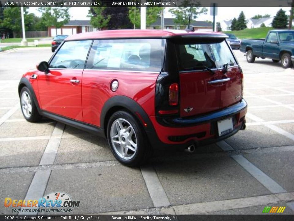 2008 Mini Cooper S Clubman Chili Red / Grey/Black Photo #6