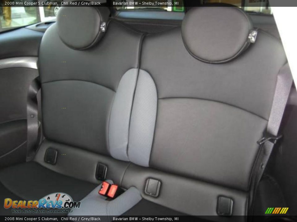 2008 Mini Cooper S Clubman Chili Red / Grey/Black Photo #15