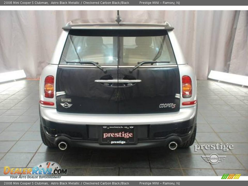 2008 Mini Cooper S Clubman Astro Black Metallic / Checkered Carbon Black/Black Photo #2