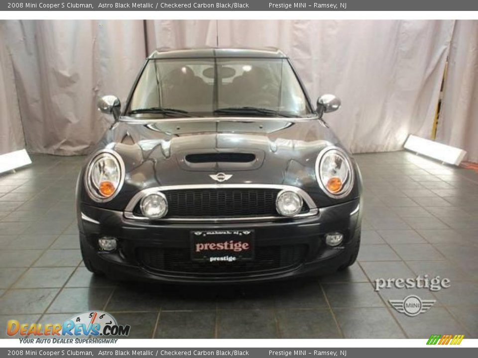 2008 Mini Cooper S Clubman Astro Black Metallic / Checkered Carbon Black/Black Photo #5