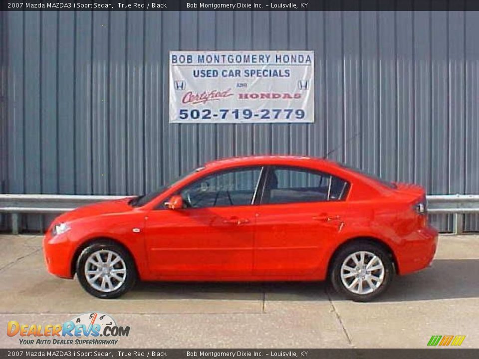 2007 Mazda MAZDA3 i Sport Sedan True Red / Black Photo #1