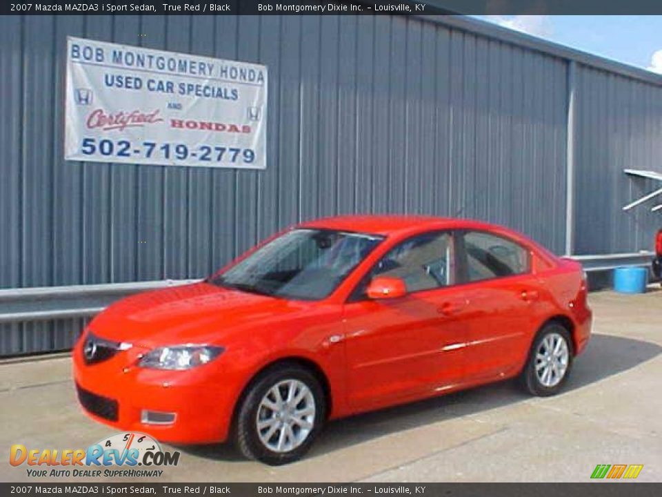 2007 Mazda MAZDA3 i Sport Sedan True Red / Black Photo #2