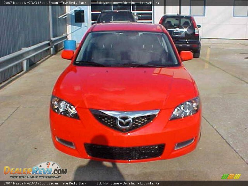 2007 Mazda MAZDA3 i Sport Sedan True Red / Black Photo #3