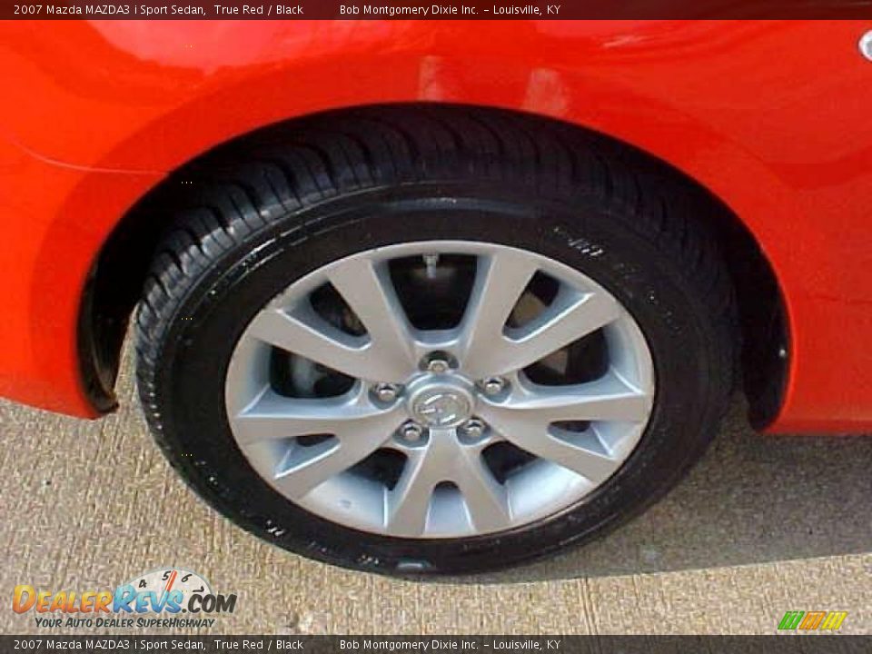 2007 Mazda MAZDA3 i Sport Sedan True Red / Black Photo #5
