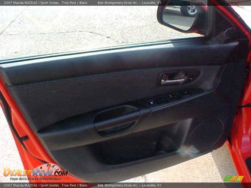 2007 Mazda MAZDA3 i Sport Sedan True Red / Black Photo #6