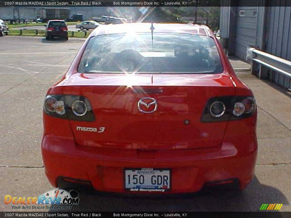 2007 Mazda MAZDA3 i Sport Sedan True Red / Black Photo #8