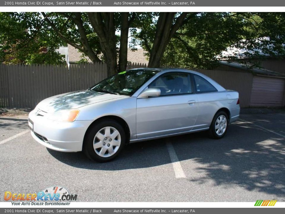 2001 Honda Civic EX Coupe Satin Silver Metallic / Black Photo #1
