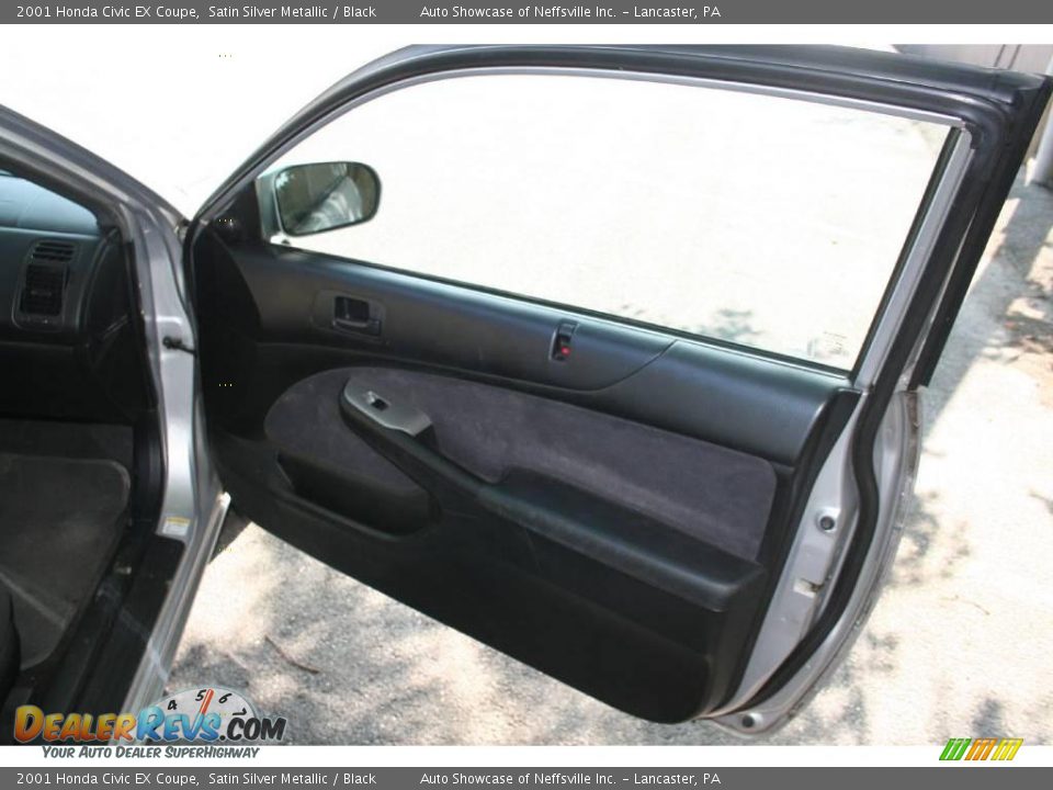 2001 Honda Civic EX Coupe Satin Silver Metallic / Black Photo #7