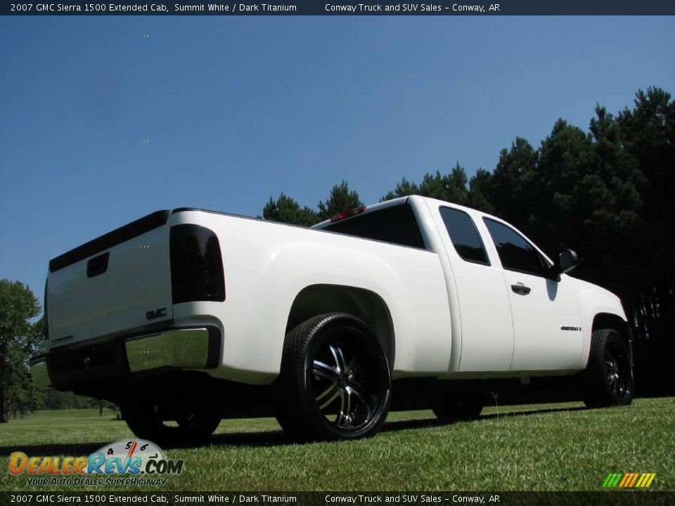 2007 GMC Sierra 1500 Extended Cab Summit White / Dark Titanium Photo #5