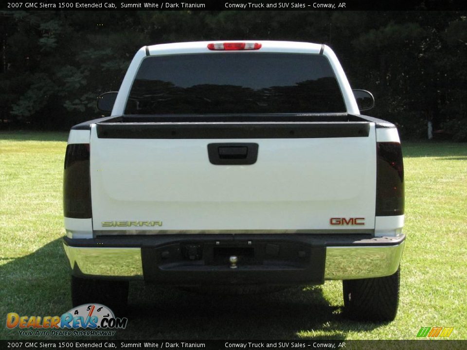 2007 GMC Sierra 1500 Extended Cab Summit White / Dark Titanium Photo #6