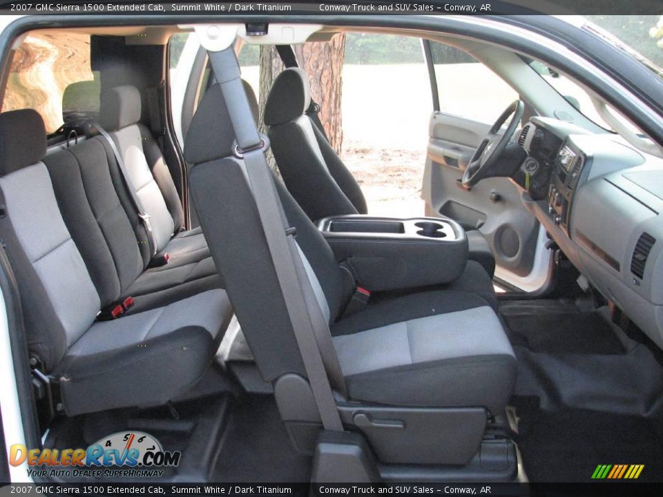 2007 GMC Sierra 1500 Extended Cab Summit White / Dark Titanium Photo #8