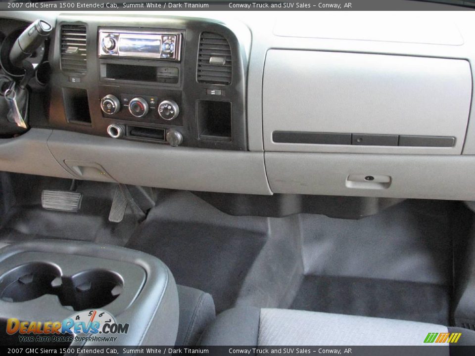 2007 GMC Sierra 1500 Extended Cab Summit White / Dark Titanium Photo #11