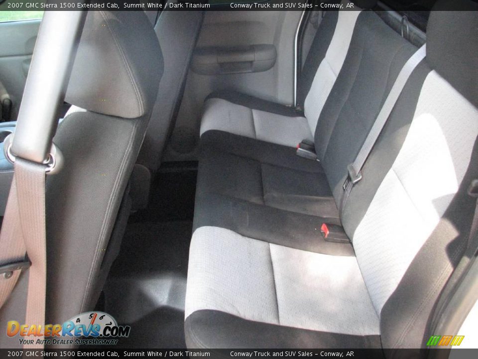 2007 GMC Sierra 1500 Extended Cab Summit White / Dark Titanium Photo #12