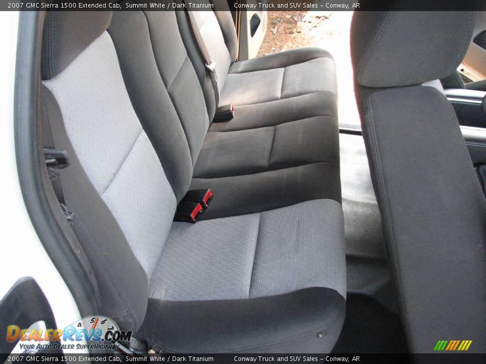 2007 GMC Sierra 1500 Extended Cab Summit White / Dark Titanium Photo #13