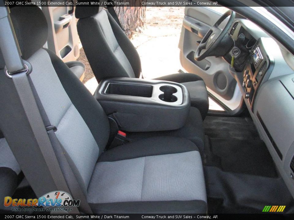 2007 GMC Sierra 1500 Extended Cab Summit White / Dark Titanium Photo #14