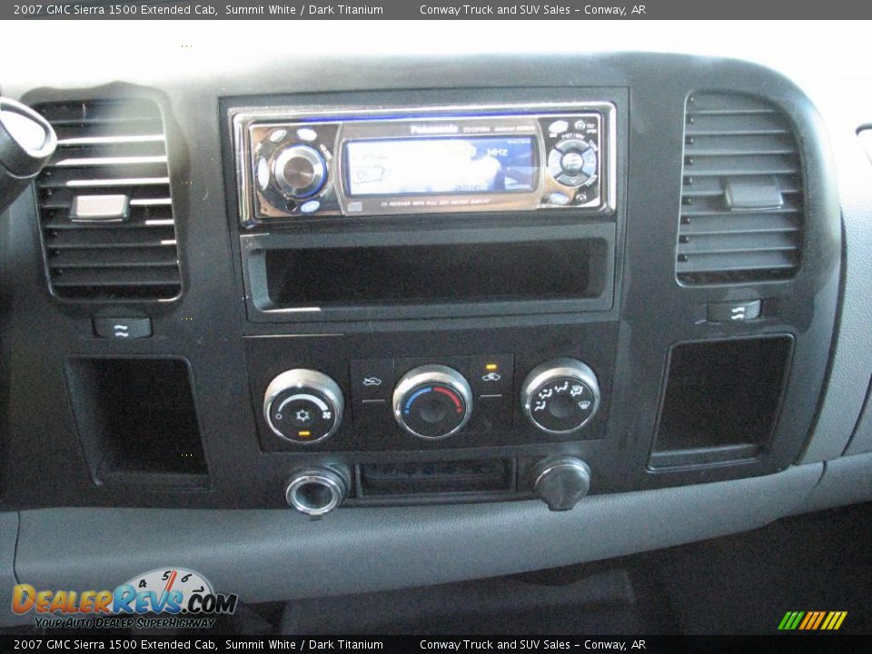 2007 GMC Sierra 1500 Extended Cab Summit White / Dark Titanium Photo #15