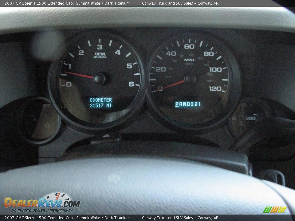 2007 GMC Sierra 1500 Extended Cab Summit White / Dark Titanium Photo #16