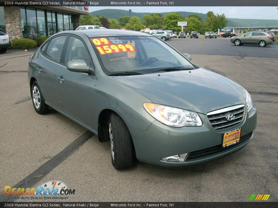 2009 Hyundai Elantra GLS Sedan Natural Khaki / Beige Photo #3