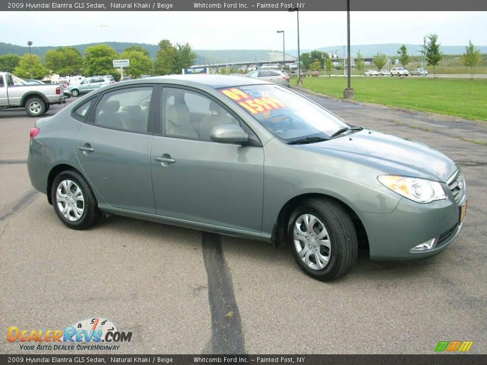 2009 Hyundai Elantra GLS Sedan Natural Khaki / Beige Photo #4