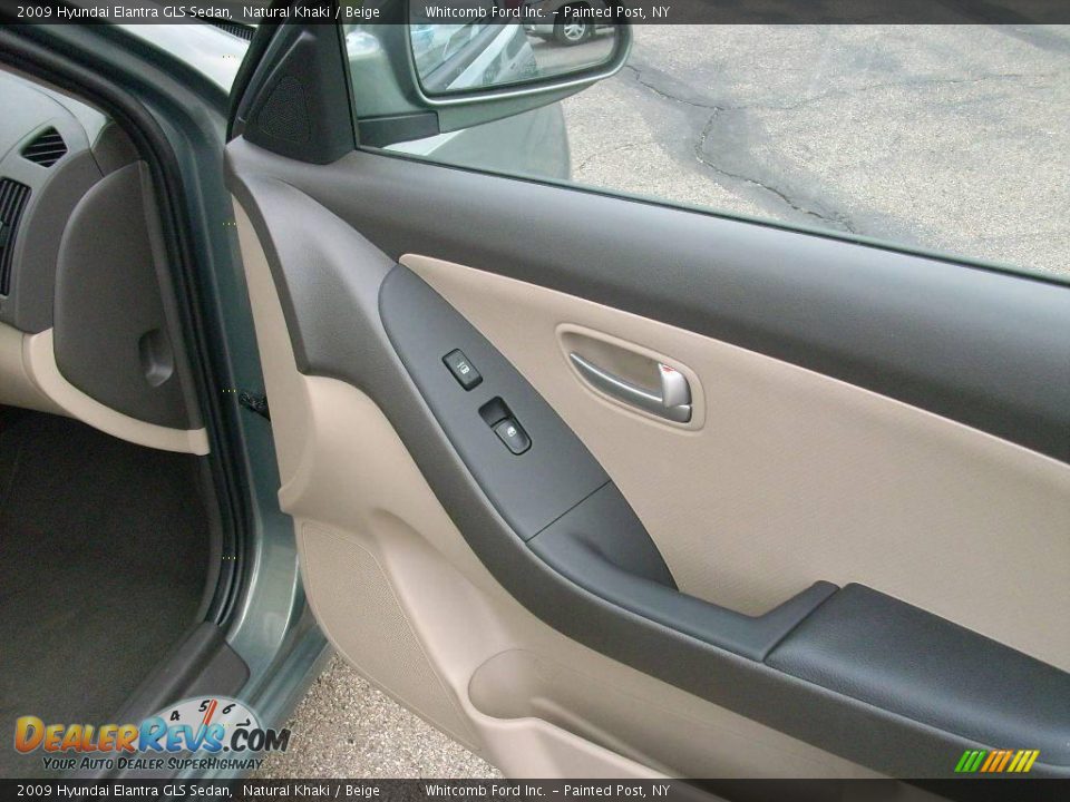 2009 Hyundai Elantra GLS Sedan Natural Khaki / Beige Photo #9