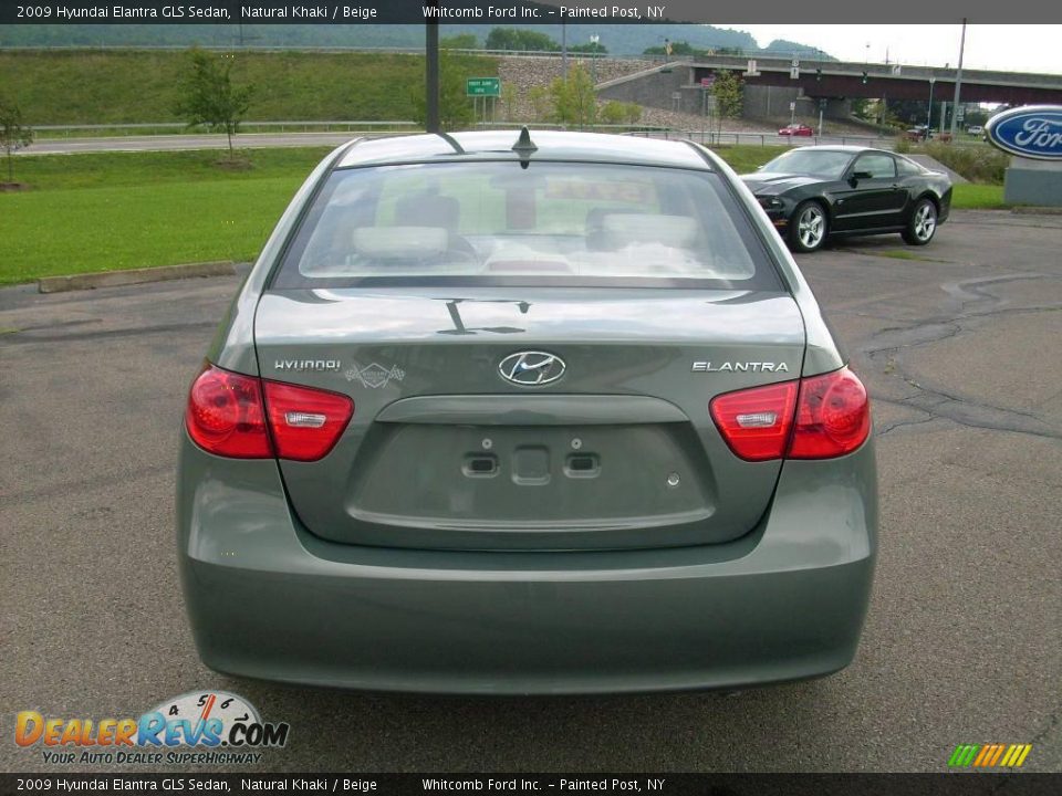 2009 Hyundai Elantra GLS Sedan Natural Khaki / Beige Photo #14